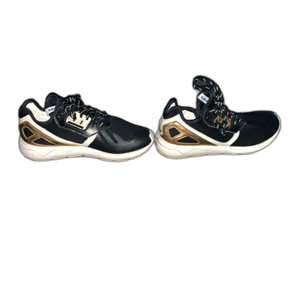 Adidas Originals Tubular Runner Black Gold White Mens Trainers - Picture 5 of 7